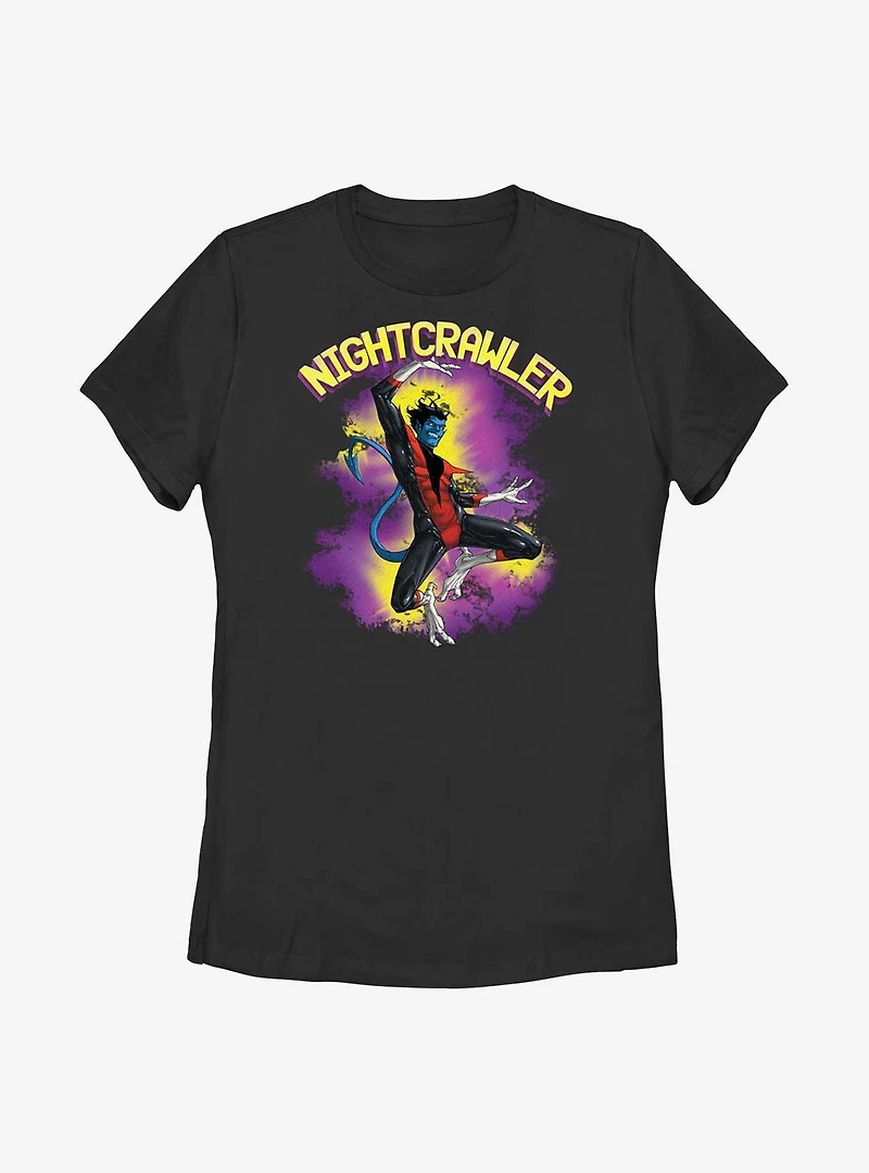 Marvel X-Men Nightcrawler Leap Womens T-Shirt