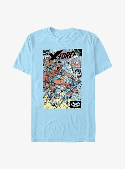 Marvel Deadpool Domino Smascherata Comic Cover T-Shirt