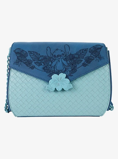 Loungefly Disney Lilo & Stitch Floral Embroidered Crossbody Bag