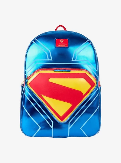 Loungefly DC Comics Superman Metallic Superman Symbol Light-Up Backpack