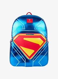 Loungefly DC Comics Superman Metallic Superman Symbol Light-Up Backpack