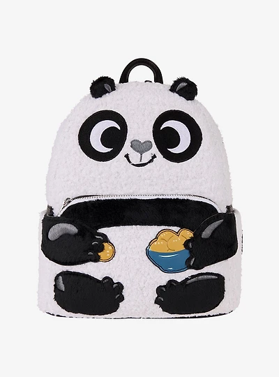 Loungefly DreamWorks Kung Fu Panda Plush Po Figural Mini Backpack