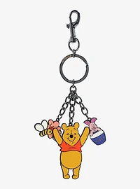 Loungefly Disney Winnie the Pooh Piglet & Pooh Bear Multi Charm Keycharm