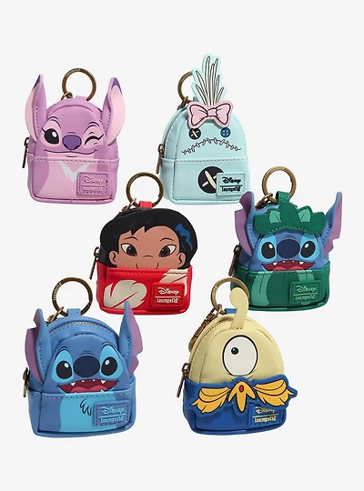 Loungefly Disney Lilo & Stitch Character Blind Box Mini Backpack Keychains