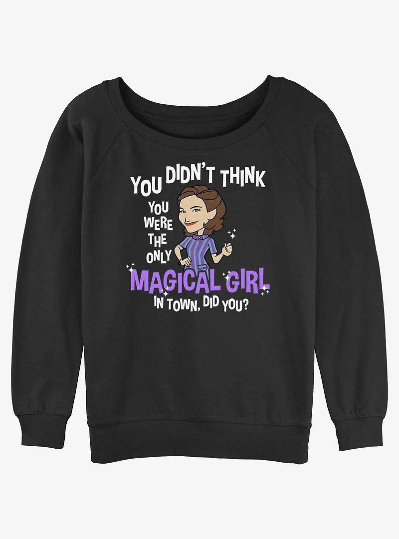 Marvel WandaVision The Only Magical Girl Womens Slouchy Sweatshirt