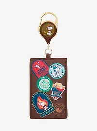 Peanuts Snoopy Beagle Scout Patches Retractable Lanyard
