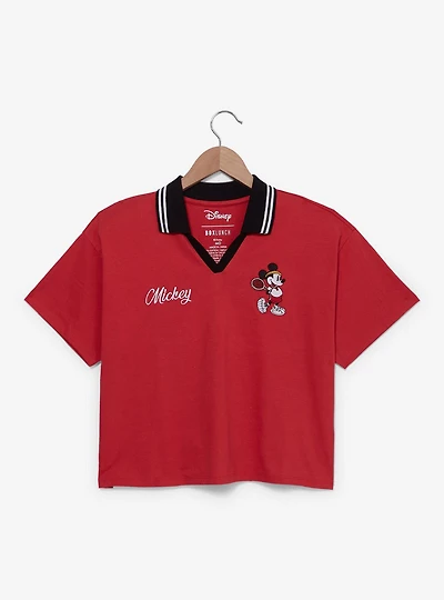 Disney Mickey Mouse Tennis Women's Cropped Polo T-Shirt - BoxLunch Exclusive