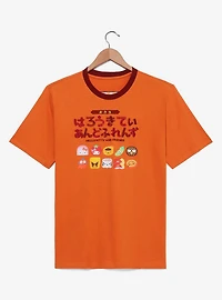 Sanrio Hello Kitty & Friends Bento Box Foods Ringer T-Shirt - BoxLunch Exclusive