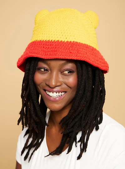 Disney Winnie the Pooh Figural Knit Bucket Hat — BoxLunch Exclusive
