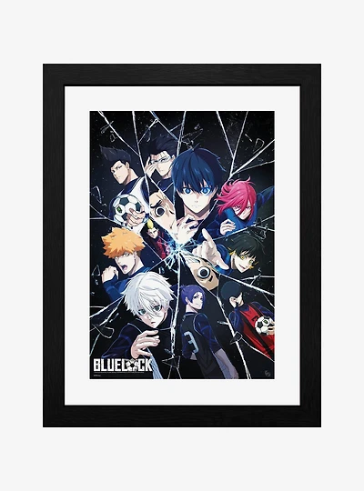 Blue Lock Raw Talents Broken Glass Framed Print