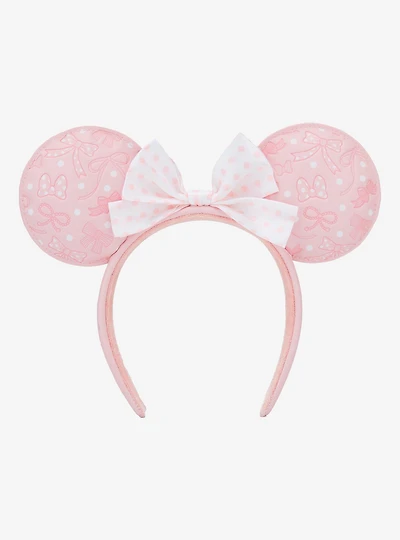 Loungefly Disney Minnie Mouse Polka Dot Pink Ears — BoxLunch Exclusive
