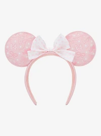 Loungefly Disney Minnie Mouse Polka Dot Pink Ears — BoxLunch Exclusive