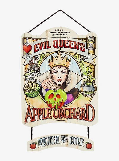 Snow White and the Seven Dwarfs Evil Queen Apple Orchard Wall Art — BoxLunch Exclusive