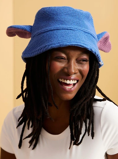 Disney Lilo & Stitch Figural Stitch Knit Bucket Hat — BoxLunch Exclusive