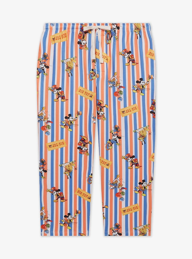 Disney Mickey & Friends Circus Striped Women's Plus Sleep Pants - BoxLunch Exclusive