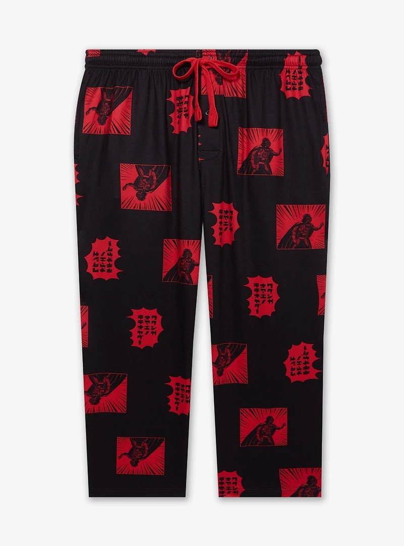 Star Wars Darth Vader Comic Panels Allover Print Women's Plus Sleep Pants - BoxLunch Exclusive