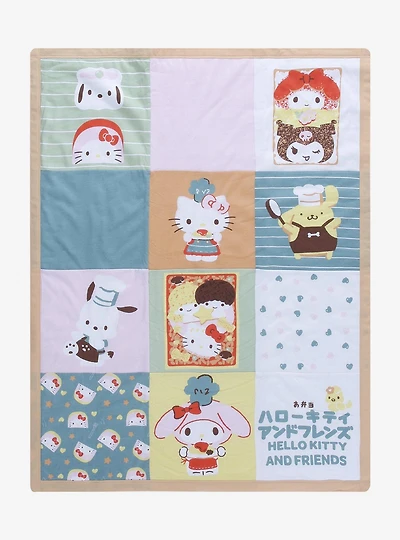 Sanrio Hello Kitty and Friends Bento Box Quilted Baby Blanket - BoxLunch Exclusive