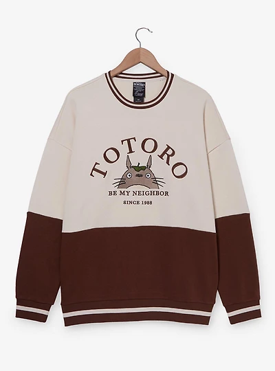 Our Universe Studio Ghibli® My Neighbor Totoro Be Brown Panel Crewneck - BoxLunch Exclusive
