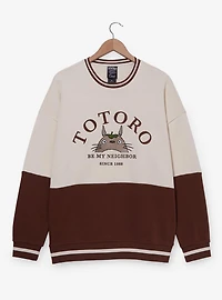 Our Universe Studio Ghibli® My Neighbor Totoro Be Brown Panel Crewneck - BoxLunch Exclusive