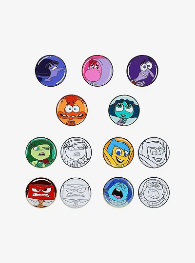 FigPin Disney Pixar Inside Out 2 Circular Blind Box Enamel Pin