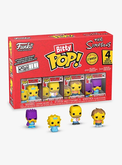 Funko Bitty Pop! The Simpsons Maggie Simpson & Friends Mini Vinyl Figure Set