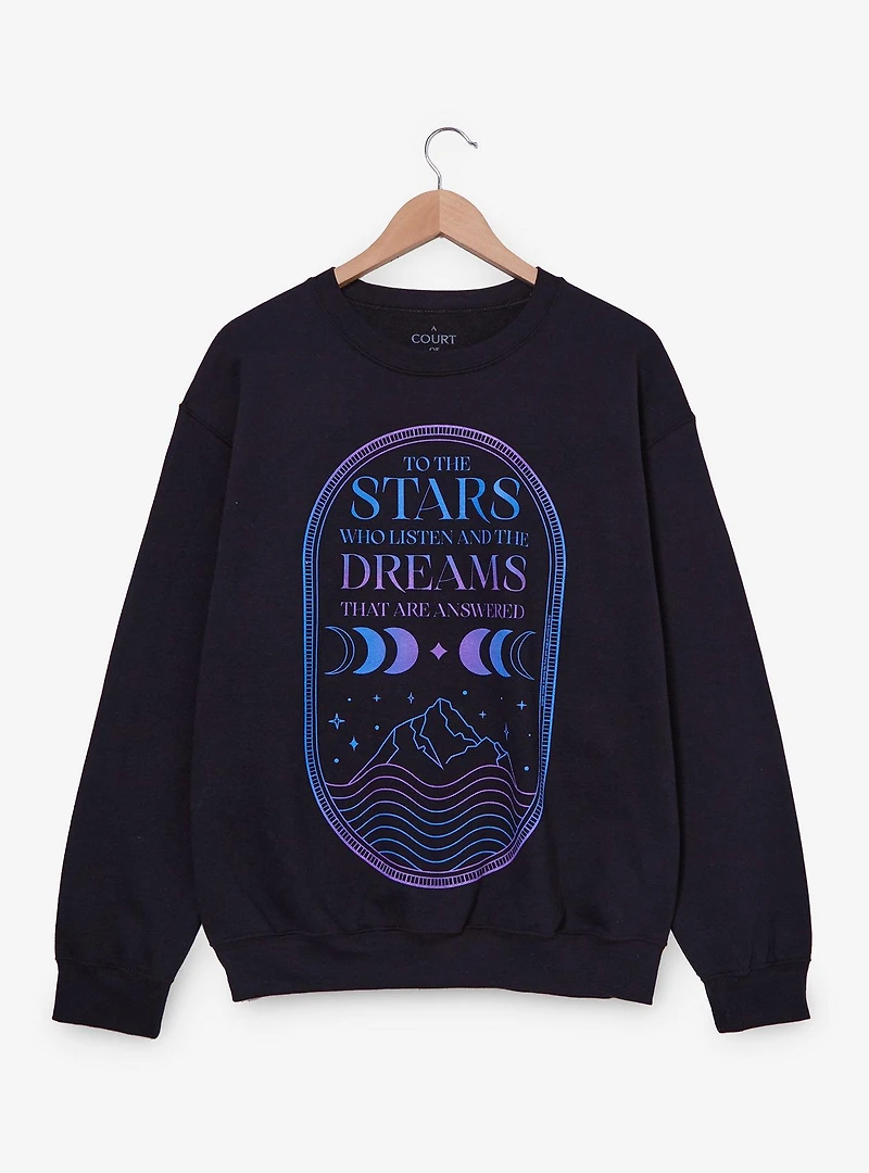 A Court of Thorns and Roses Tonal Quote Women's Crewneck - BoxLunch Exclusive