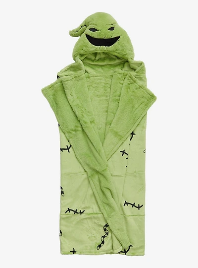 Disney Nightmare Before Christmas Oogie Boogie Plush Hooded Blanket
