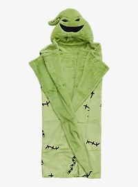 Disney Nightmare Before Christmas Oogie Boogie Plush Hooded Blanket