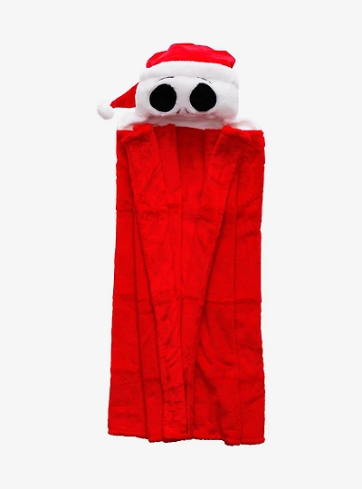 Disney The Nightmare Before Christmas Jack Skellington Santa Hooded Blanket