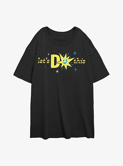 Disney Pixar Inside Out 2 Lets Do This Womens Oversized T-Shirt