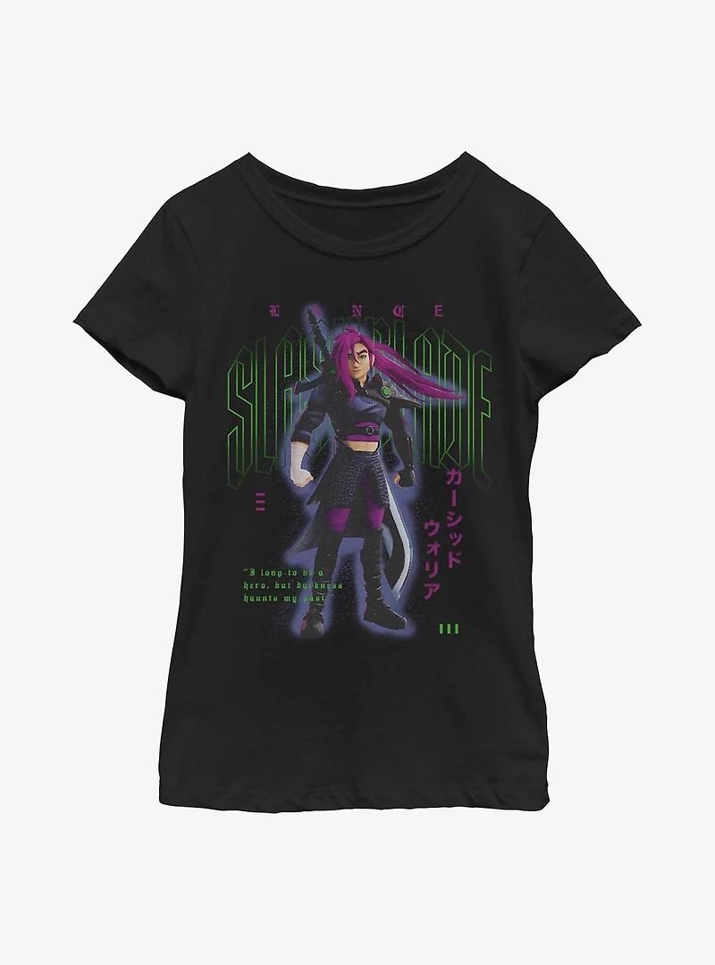 Disney Pixar Inside Out 2 Cursed Warrior Youth Girls T-Shirt