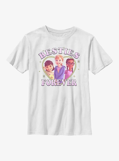 Disney Pixar Inside Out 2 Three Besties Forever Youth T-Shirt