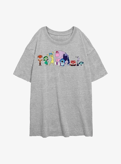Disney Pixar Inside Out 2 All Emotions Womens Oversized T-Shirt