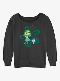 Disney Pixar Inside Out 2 Envy And Disgust Womens Slouchy Sweatshirt