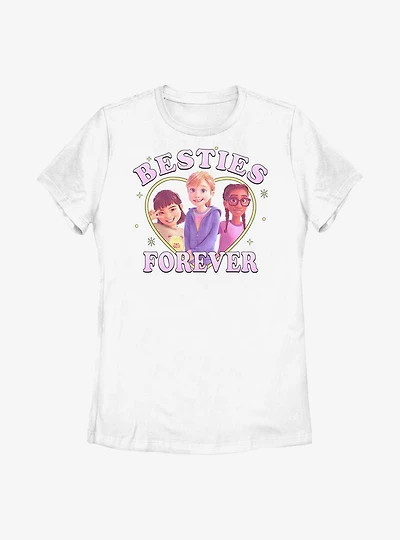 Disney Pixar Inside Out 2 Three Besties Forever Womens T-Shirt