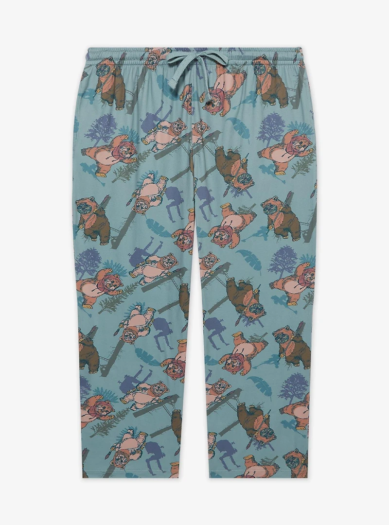 Star Wars Ewoks Allover Print Women's Plus Sleep Pants - BoxLunch Exclusive