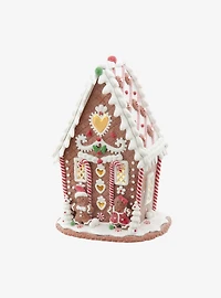 Gingerbread House With Heart LED Figure