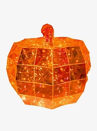 Orange Micro LED Holographic Jack-O-Lantern 100-Light