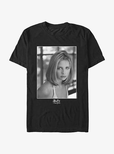 Buffy The Vampire Slayer Portrait Style Logo T-Shirt