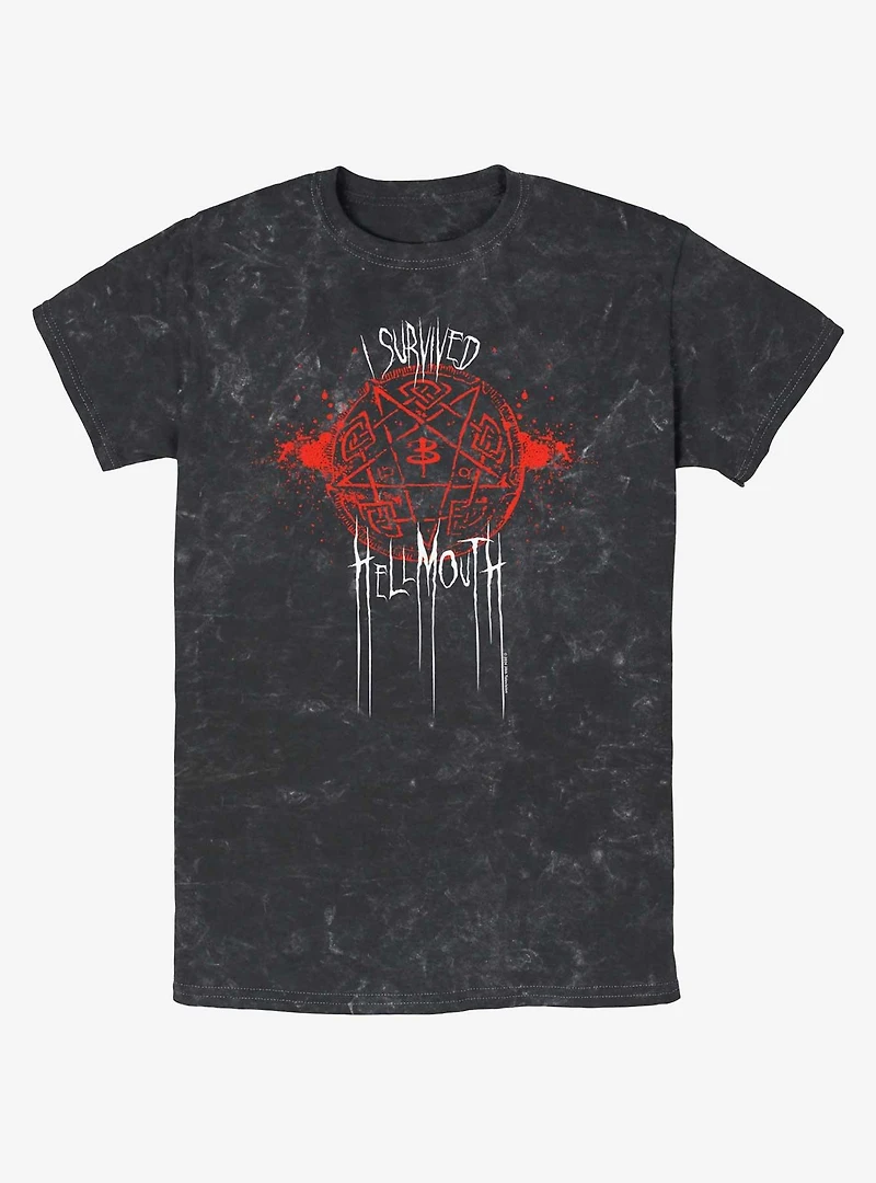 Buffy The Vampire Slayer I Survived Hell Mouth Mineral Wash T-Shirt