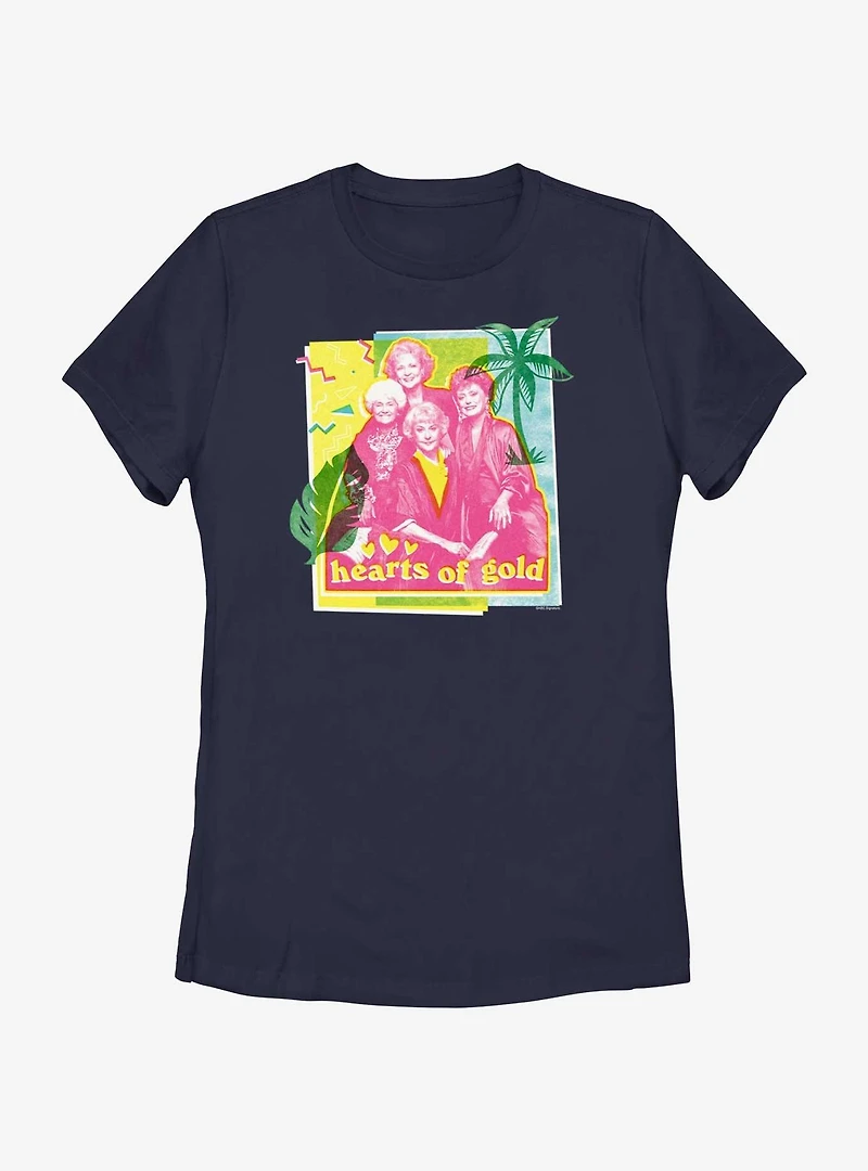 Golden Girls Hearts Of Gold Womens T-Shirt