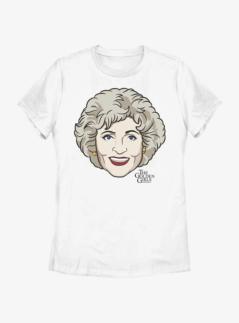 Golden Girls Rose Bigface Womens T-Shirt
