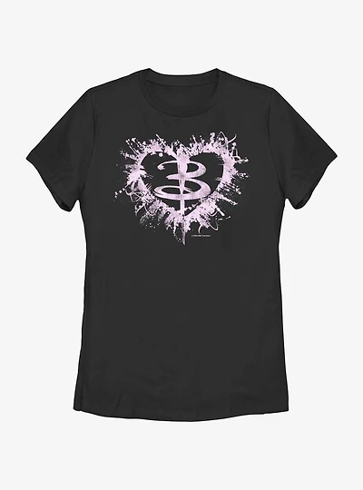 Buffy The Vampire Slayer Heart Womens T-Shirt