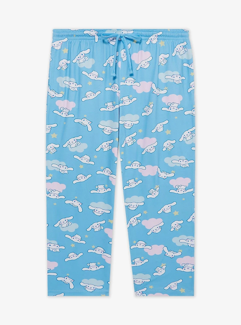 Sanrio Cinnamoroll Clouds Allover Print Women's Plus Sleep Pants - BoxLunch Exclusive