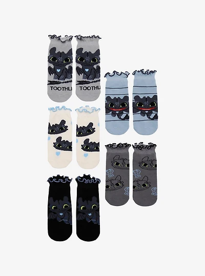 DreamWorks How to Train Your Dragon Toothless Ruffle Sock Set