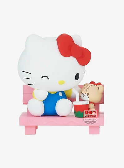 Banpresto Sanrio Sofvimates Hello Kitty On Bench Figure