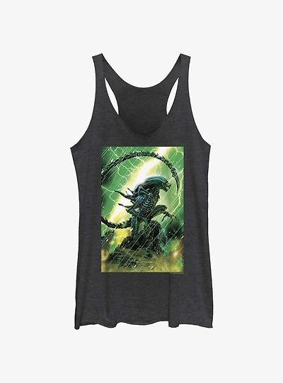 Alien Xenomorph Green Storm Womens Tank Top