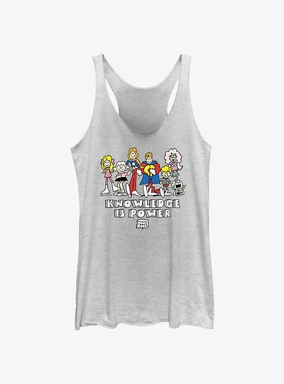 Schoolhouse Rock Knowledge Is Power Womens Tank Top