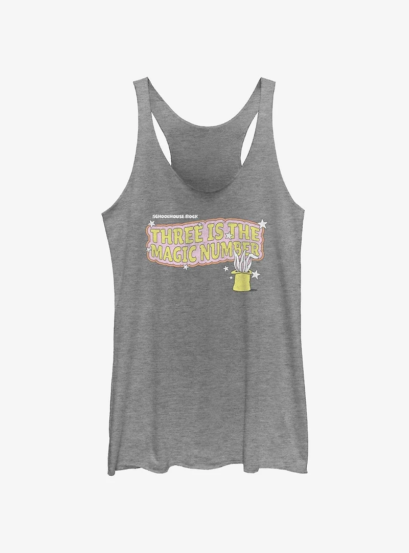 Schoolhouse Rock Three Is The Magic Number Womens Tank Top