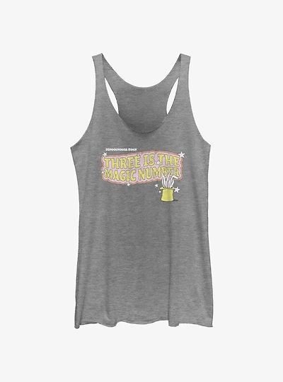 Schoolhouse Rock Three Is The Magic Number Womens Tank Top